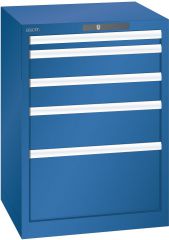 Schubladenschrank 5 Schubl. 564x572x800 RAL 5010 Lista 27x27E 78.883.090
