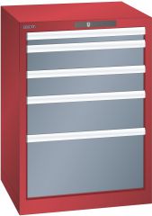 Schubladenschr 5 Schubl. 564x572x800 Korp.RAL 3003 Front NCS S 6502-B Lista 27x27E 78.883.522