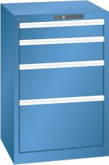 Schubladenschrank 4 Schubl. 564x572x850 RAL 5019 Lista 27x27E 79.380.040