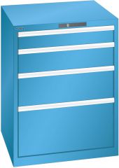 Schubladenschrank 4 Schubladen 717x725x850 RAL 5012 Lista36x36E 79.383.010