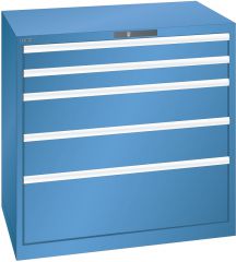Schubladenschrank 5 Schubl. 1023x725x1000 RAL 5019 Lista 54x36E 79.391.040