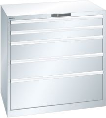 Schubladenschrank 5 Schubl. 1023x725x1000 RAL 9010 Lista 54x36E 79.391.110