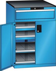 Schubladenschrank Flgeltren 717x753x1020 RAL 5012 Lista 36x36E 79.459.010