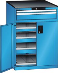 Schubladenschrank Flgeltren 717x753x1020 RAL 5012 Lista 36x36E 79.460.010