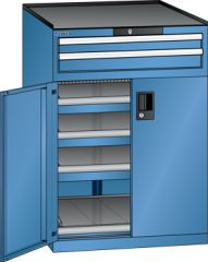 Schubladenschrank Flgeltren 717x753x1020 RAL 5019 Lista 36x36E 79.464.040