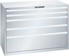 Schubladenschrank 5 Schubl. 1431x725x1000 RAL 7035 Lista 78x36E 79.493.020