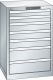 Schubladenschrank 7 Schubladen 564x572x850 RAL 7035 Lista 27x27E 14.252.020