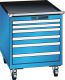 Schubladenschrank 6 Schubladen 564x725x723 RAL 5012 Lista 27x36E 78.155.010