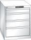 Schubladenschrank 4 Schubladen 564x725x700 RAL 9010 Lista 27x36E 14.350.110