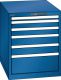 Schubladenschrank 6 Schubladen 564x725x700 RAL 5010 Lista 27x36E 14.352.090
