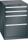 Schubladenschrank 4 Schubladen 564x725x800 NCS S 9000-N Lista 27x36E 14.371.060