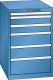 Schubladenschrank 6 Schubladen 564x725x850 RAL 5019 Lista 27x36E 14.407.040