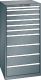 Schubladenschrank 10 Schubladen 717x725x1450 NCS S 6502-B Lista 36x36E 78.313.050