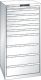 Schubladenschrank 10 Schubladen 717x725x1450 RAL 9010 Lista 36x36E 78.313.110