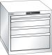 Schubladenschrank 4 Schubladen 564x725x533 RAL 9010 Lista 27x36E 78.282.110