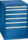 Schubladenschrank 6 Schubladen 564x725x850 RAL 5010 Lista 27x36E 78.529.090