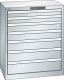Schubladenschrank 7 Schubladen 717x572x850 RAL 7035 Lista 36x27E 78.573.020