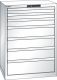 Schubladenschrank 7 Schubladen 717x572x1000 RAL 9010 Lista 36x27E 78.584.110