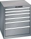 Schubladenschrank 6 Schubladen 717x725x800 NCS S 4502-B Lista 36x36E 78.636.080