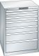 Schubladenschrank 7 Schubladen 717x725x850 RAL 7035 Lista 36x36E 78.640.020
