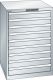 Schubladenschrank 9 Schubladen 717x725x1000 RAL 7035 Lista 36x36E 78.649.020