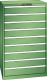 Schubladenschrank 9 Schubladen 870x725x1450 RAL 6011 Lista 45x36E 78.710.030