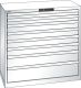 Schubladenschrank 8 Schubladen 1023x572x1000 RAL 9010 Lista 54x27E 78.763.110