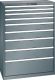 Schubladenschrank 9 Schubladen 1023x572x1450 NCS S 6502-B Lista 54x27E 78.769.050
