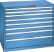 Schubladenschrank 8 Schubladen 1193x725x1000 RAL 5019 Lista 64x36E 78.830.040