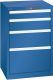 Schubladenschrank 4 Schubl. 564x572x850 RAL 5010 Lista 27x27E 79.381.090