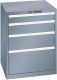 Schubladenschrank 4 Schubl. 717x725x850 NCS S 6502-B Lista 36x36E 79.383.050