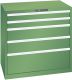 Schubladenschrank 5 Schubl. 1023x725x1000 RAL 6011 Lista 54x36E 79.391.030