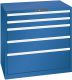 Schubladenschrank 5 Schubl. 1023x725x1000 RAL 5010 Lista 54x36E 79.391.090