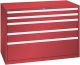 Schubladenschrank 5 Schubl. 1431x725x1000 RAL 3003 Lista 78x36E 79.492.070